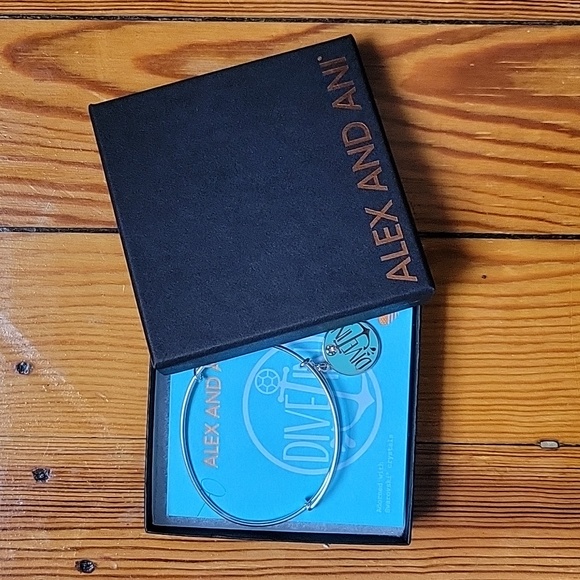 Alex and Ani "Dive In" Enamel and Crystal Bracelet - Picture 8 of 8